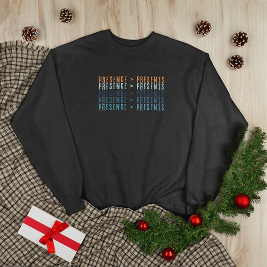 *Holiday Crewneck Sweatshirt - Presence > Presents