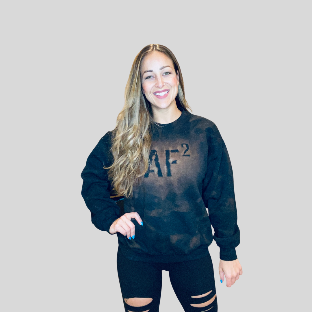 AF Squared Negative Space Design Sweatshirts - Black