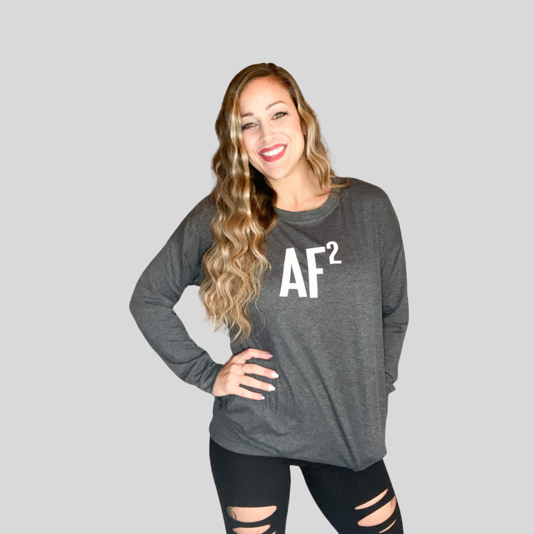 AF Squared Long Sleeve Tunic - Charcoal