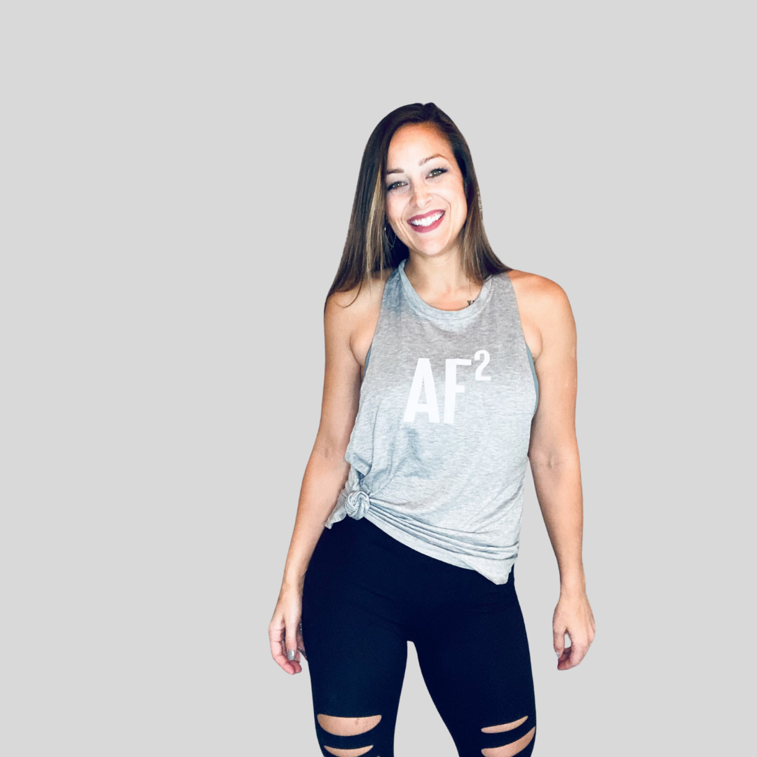 AF Squared Women's Fit Tank - Light Grey