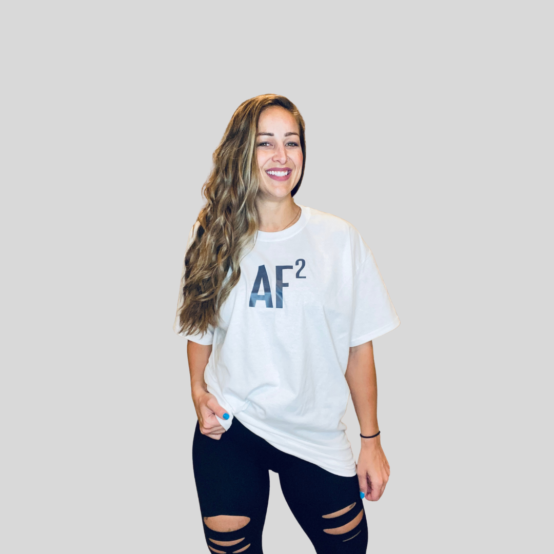 AF Squared Short Sleeve Crew Neck - White