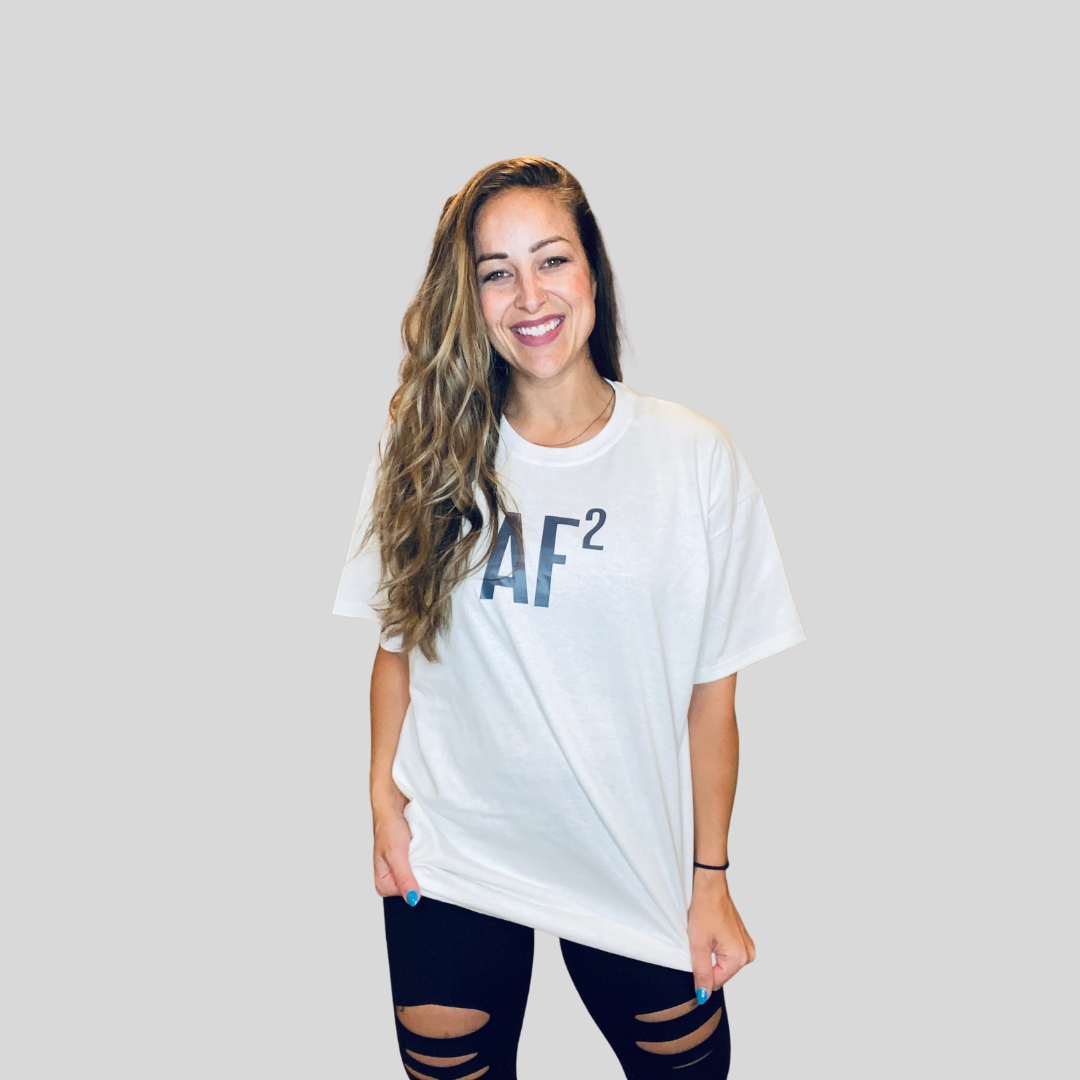 AF Squared Short Sleeve Crew Neck - White